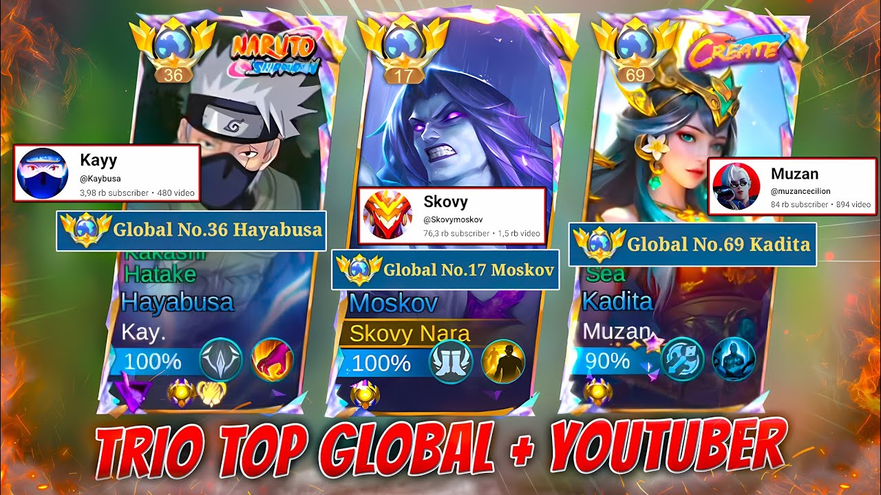 Match Sengit !! Trio YouTuber + Top Global Lawan Abang-abangan Immortal! Siapa Yang Menang? ~ MLBB