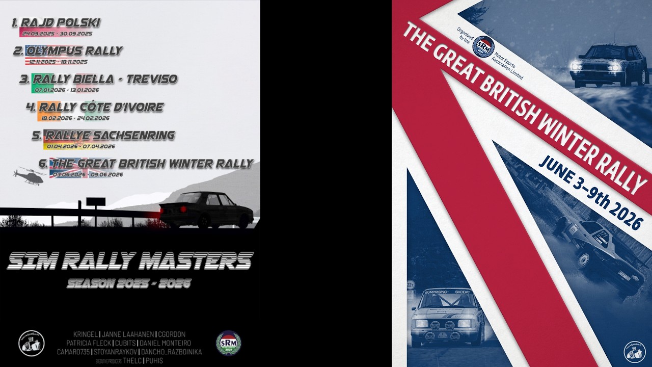 Ралли Ричарда Бернса - Sim Rally Masters 2025-2026, 6-й этап - Великое британское зимнее ралли