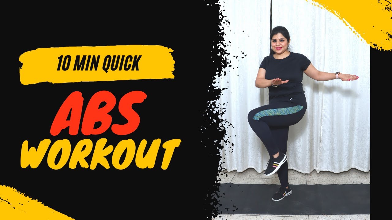 Quick 10 mins Standing Abs Workout from Home | Mission Fit India | lose belly fat