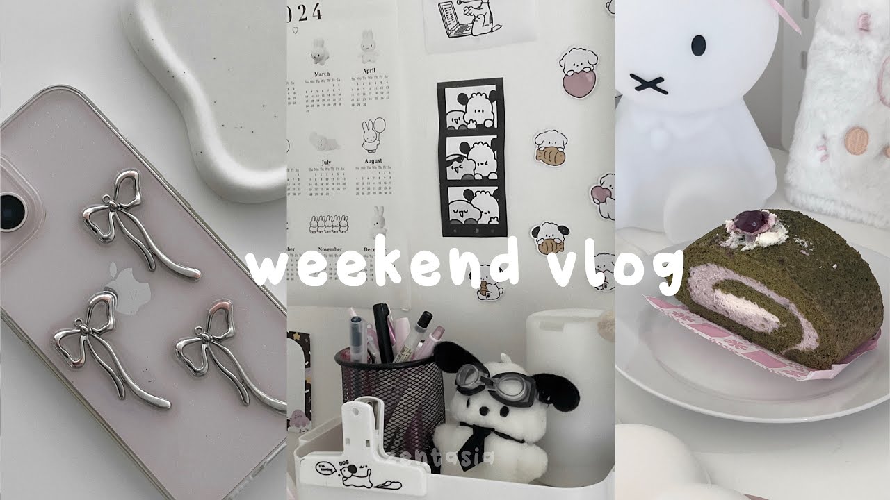 weekend vlog ⋆𐙚｡⋆𖦹 cozy and productive days, desk update, shopping, lots of food,introvert diaries