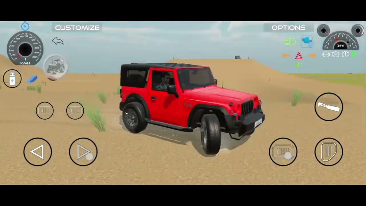 Mahindra thar cartoon videos 