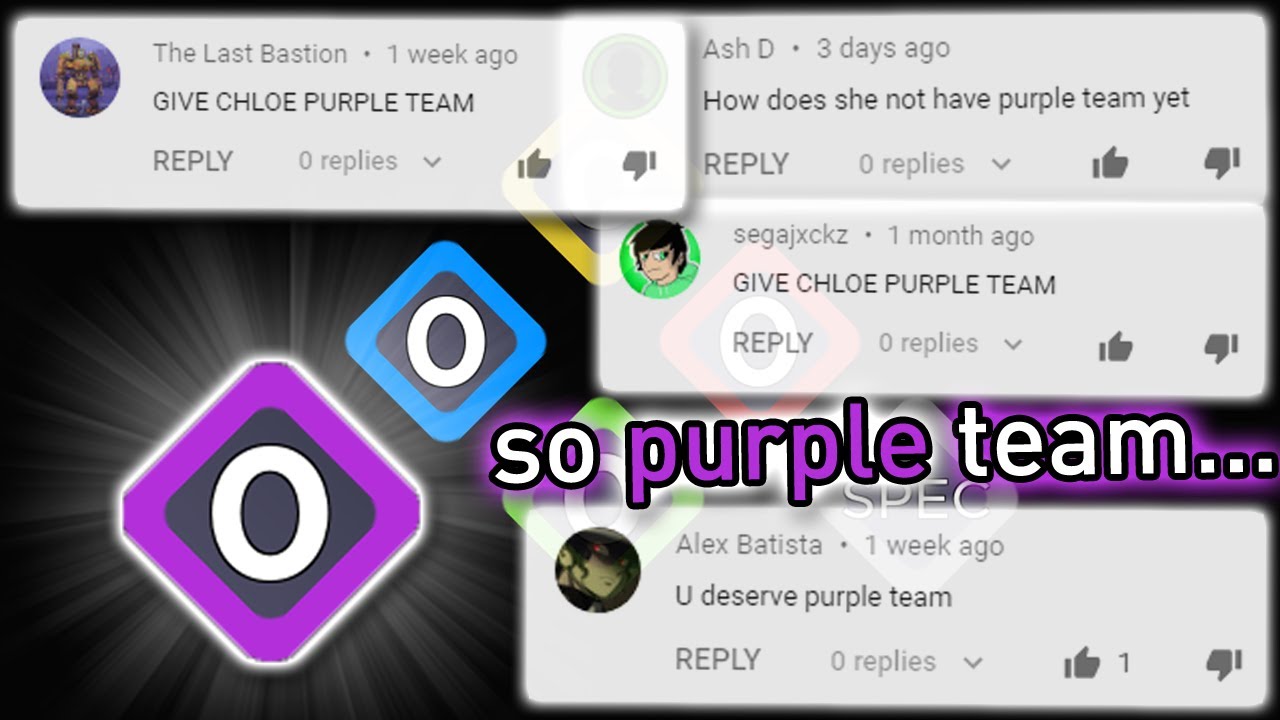 so roblox arsenal purple team...