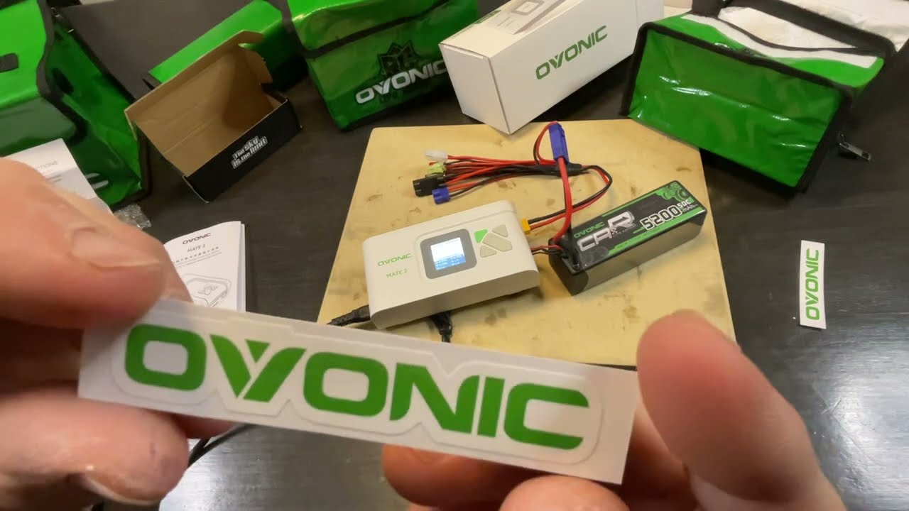 OVONIC Lipo 5200 mAh 50c 1st charge / test - MATE 2 Charger 200W 12A. (Full Video)