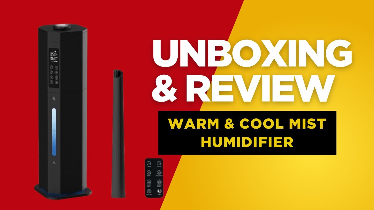 GloryAir Warm & Cool Mist Humidifier Review | Best Large Room Smart Humidifier for Bedrooms & Homes