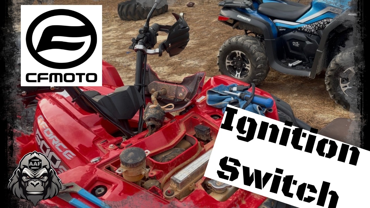 Замена замка зажигания на мотоцикле CFMoto CForce 500s 2021 года выпуска.