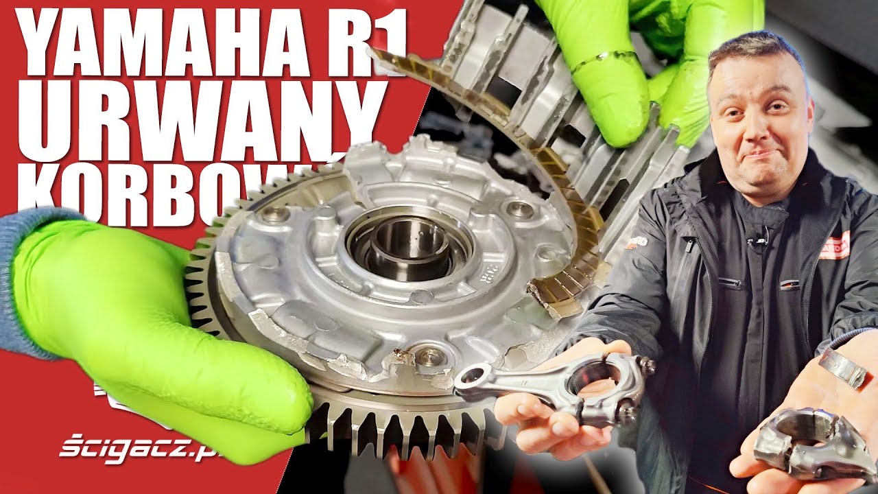 Yamaha R1 z korbowodem urwanym przy prędkości 230 km/h. Co się dzieje w silniku motocykla torowego?