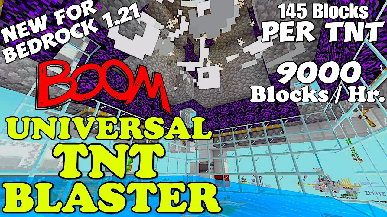 The Universal TNT Blaster!!! (Easy & Simple) [Minecraft Bedrock 1.21]