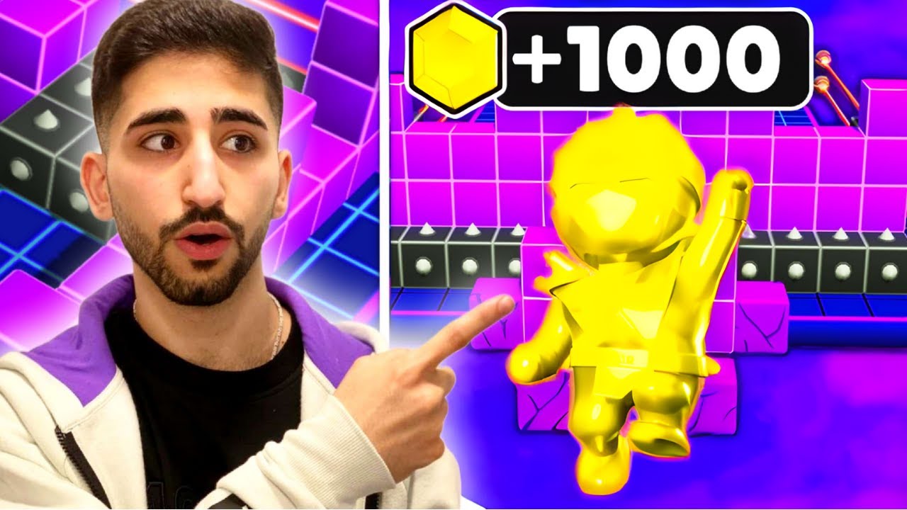 Jeder Save Jump gibt dir 1000 GEMS😱Stumble Guys Block Dash Challange