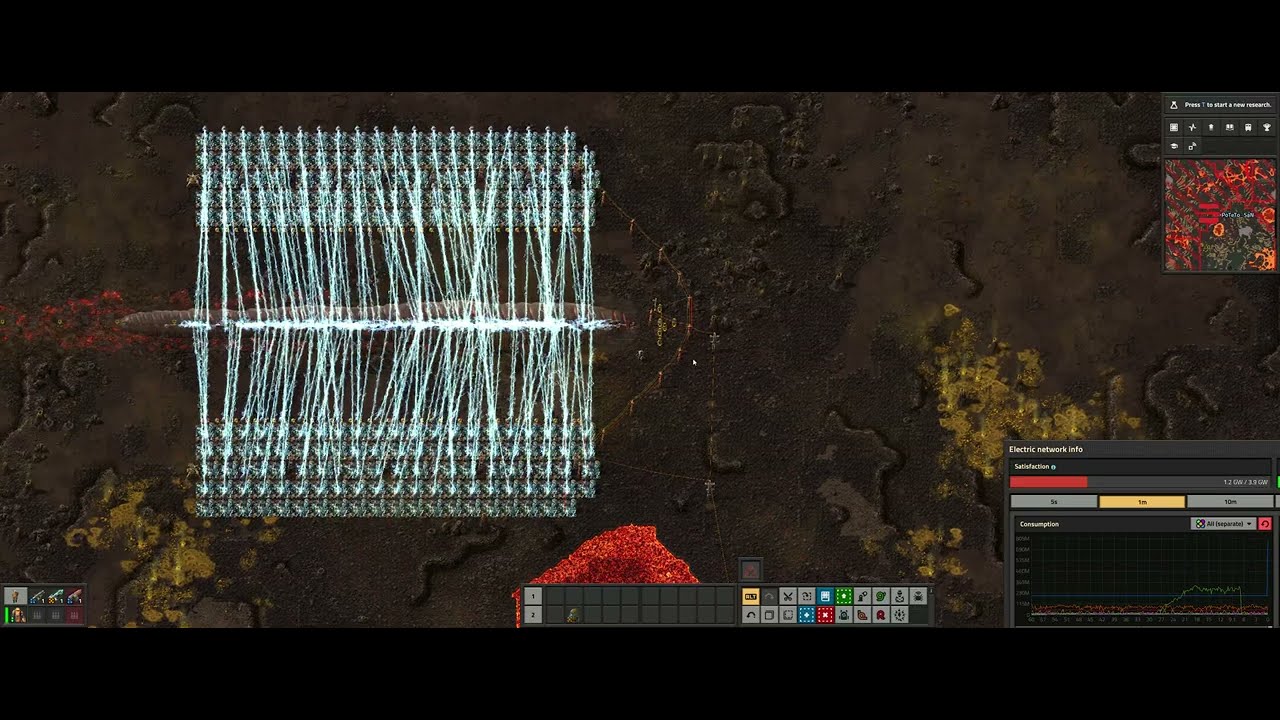 Factorio-Space Age DLC:Big Demolisher stands no chance against the power of Zeus