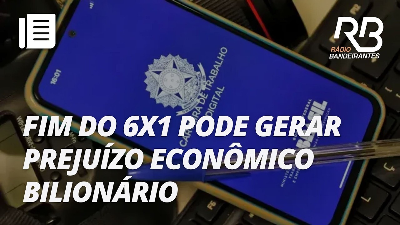 Fim da escala 6x1 exigiria 120 mil empregos e geraria perdas bilionárias