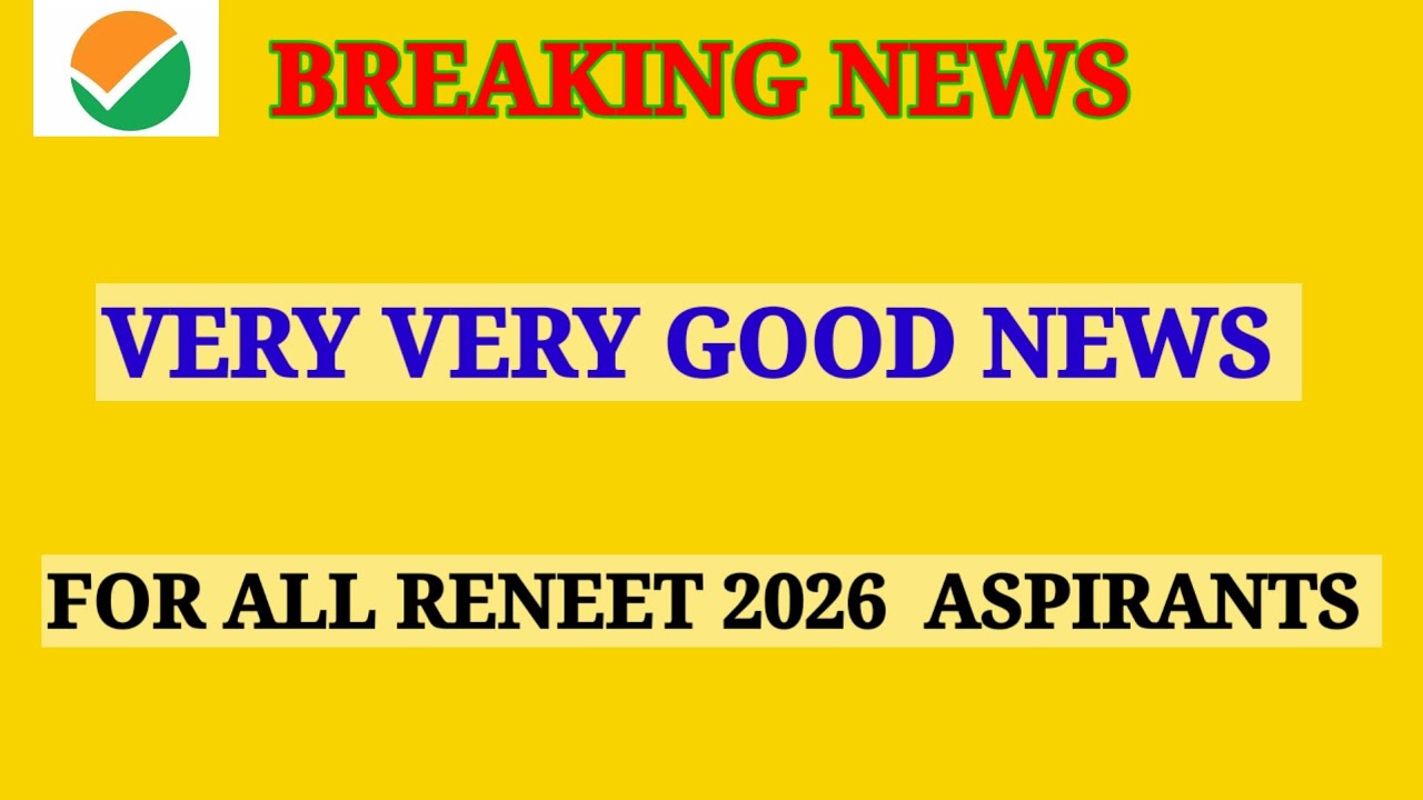 Reneet 2026 Paper level I Reneet 2026 I Neet 2026 latest news today I NTA latest update I Neet 2026