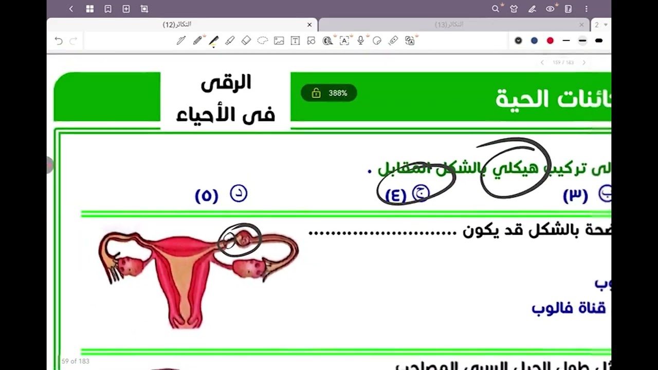 حل أسئلة كتاب ( الرقي ) مستر محمد سند - التكاثر ( حصة ٩ ) - الصف الثالث الثانوي - دكاترة ٢٠٢٦