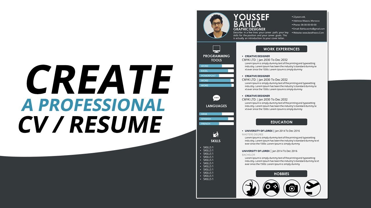 Create a Professional CV/Resume 2023 Tutorial With Microsoft Powerpoint