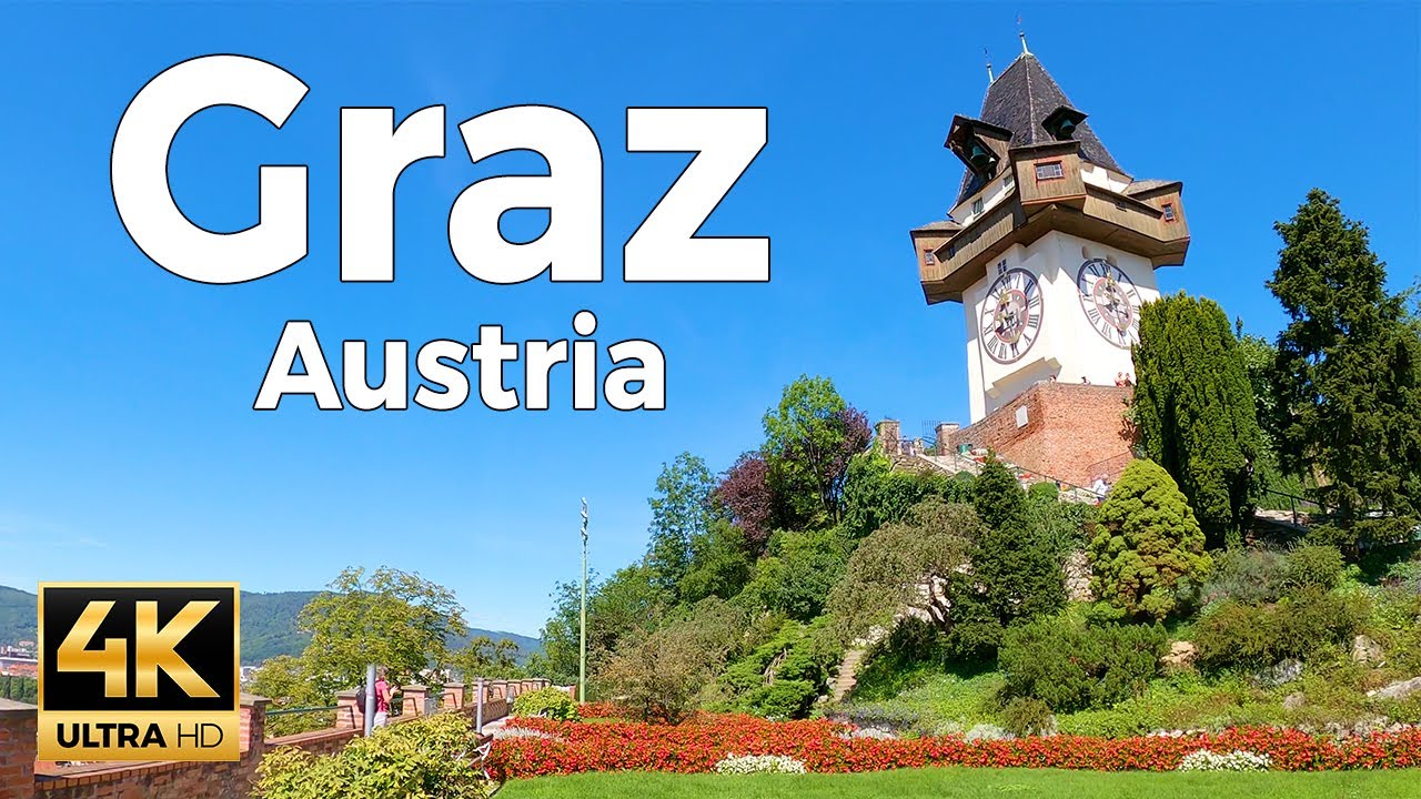 Graz, Austria Walking Tour (4k Ultra HD 60fps) – With Caption