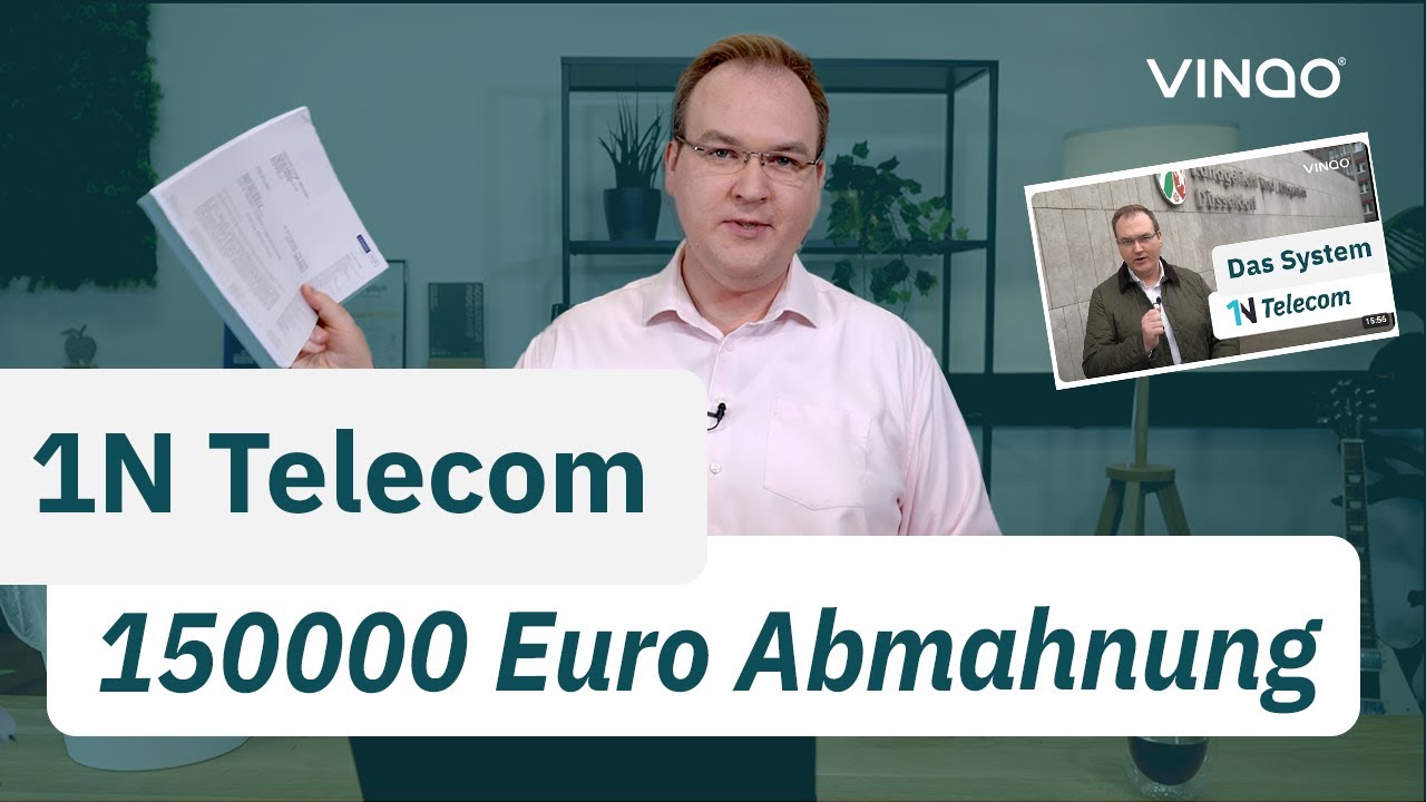 ABMAHNUNG erhalten! 1N Telecom GmbH will unser Youtube Video verbieten
