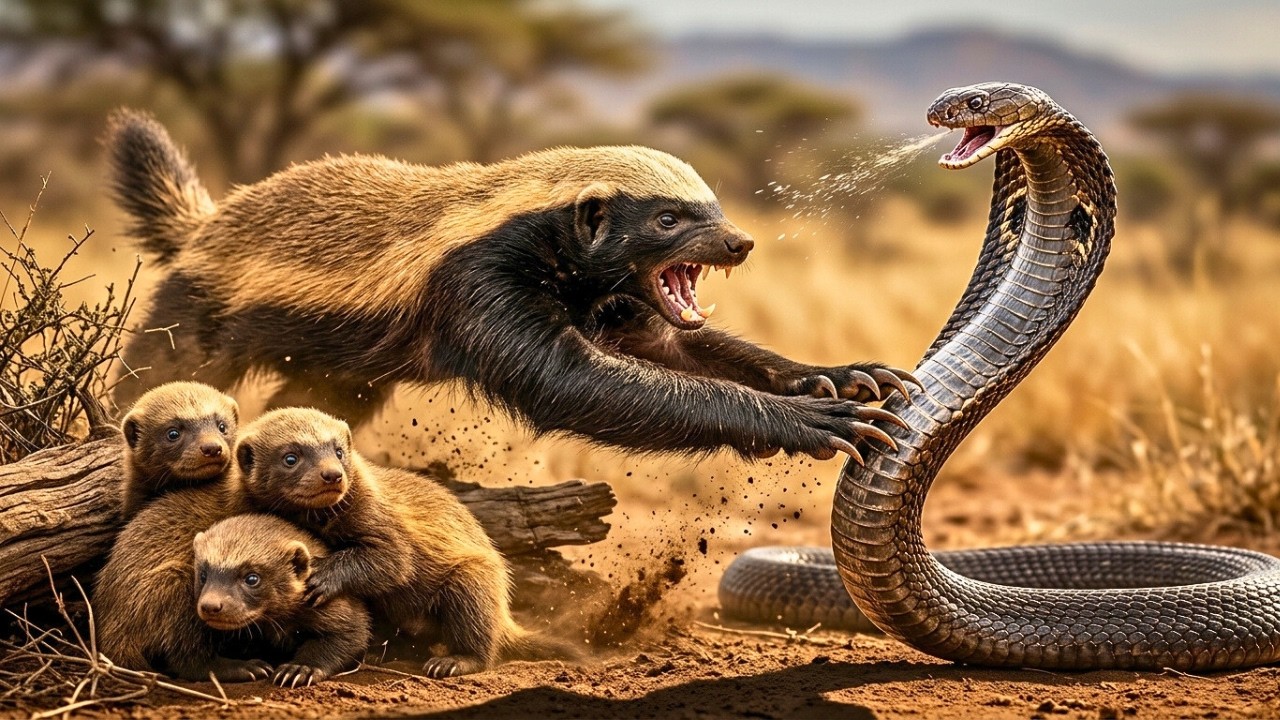 El PEOR ERROR de los DEPREDADORES: Subestimar a la Madre del TEJÓN DE MIEL