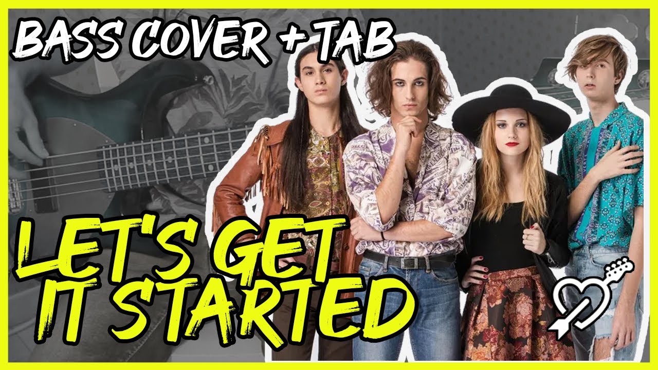 Let's Get It Started - Måneskin - Bass Cover + TAB