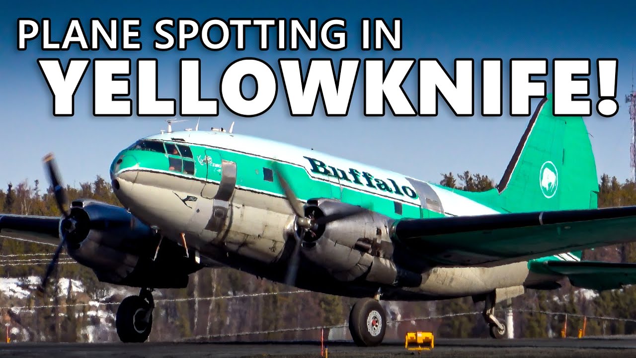 NORTHWEST TERRITORIES PLANE SPOTTING! Yellowknife Airport YZF (4K)