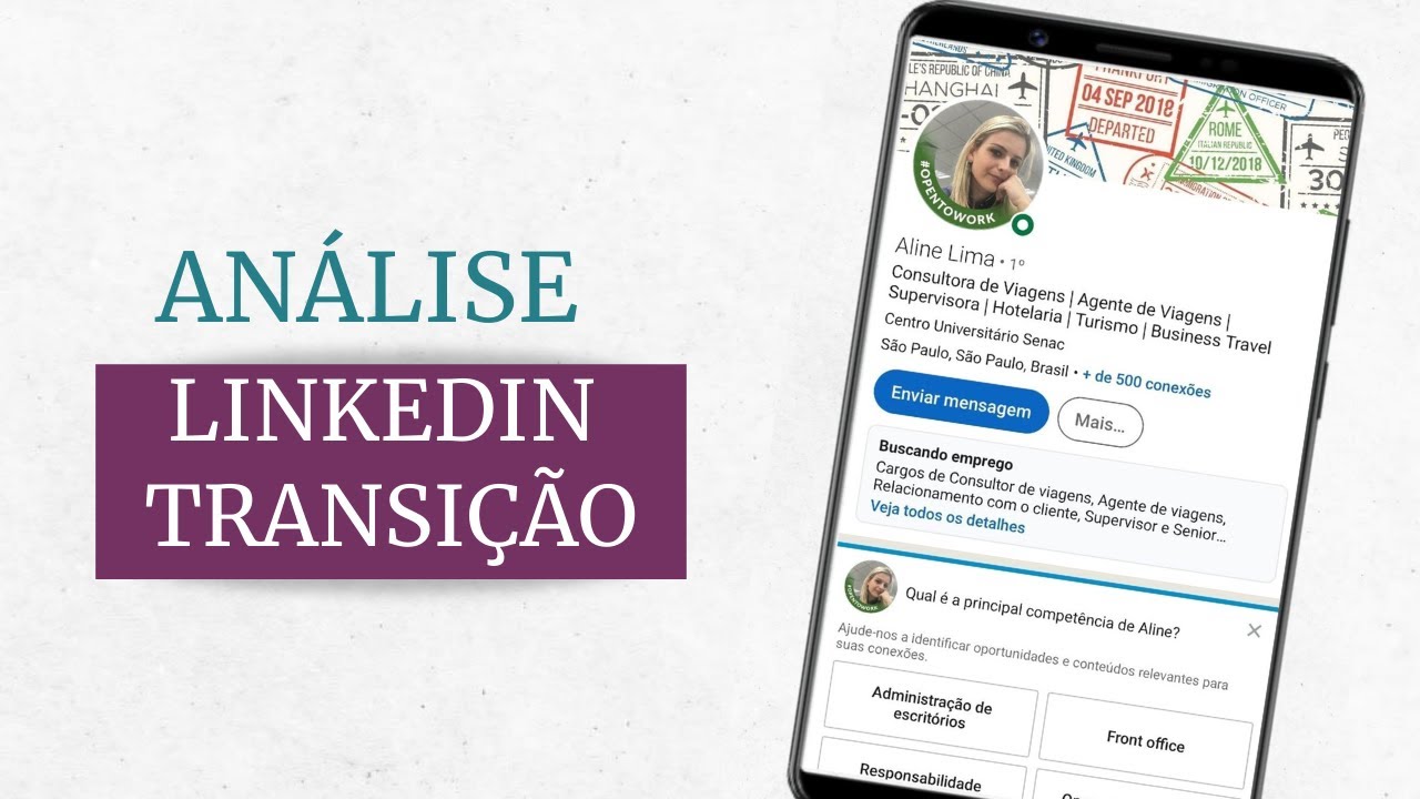 Análise LinkedIn - transição de carreira