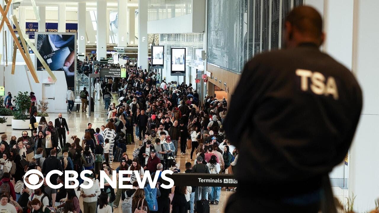 Video: Long lines at airports across the country amid DHS shutdown