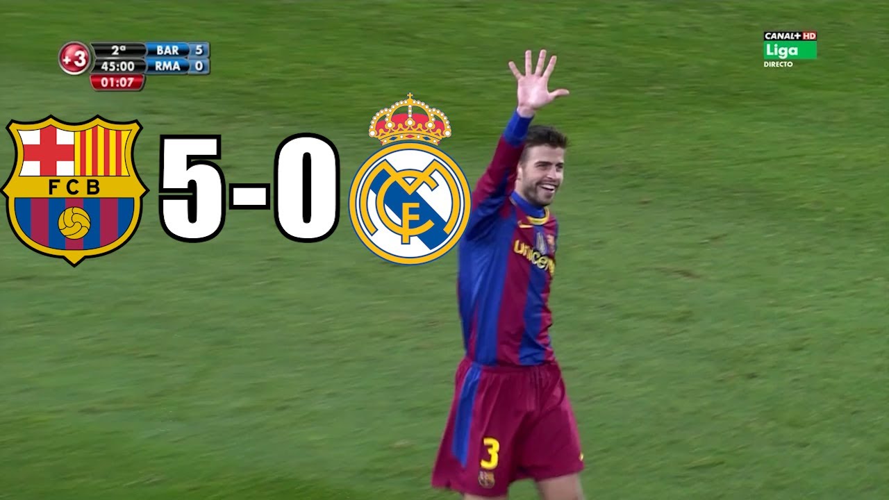 Barcelona vs Real Madrid (5-0) Full Match HD with Stadium Noise