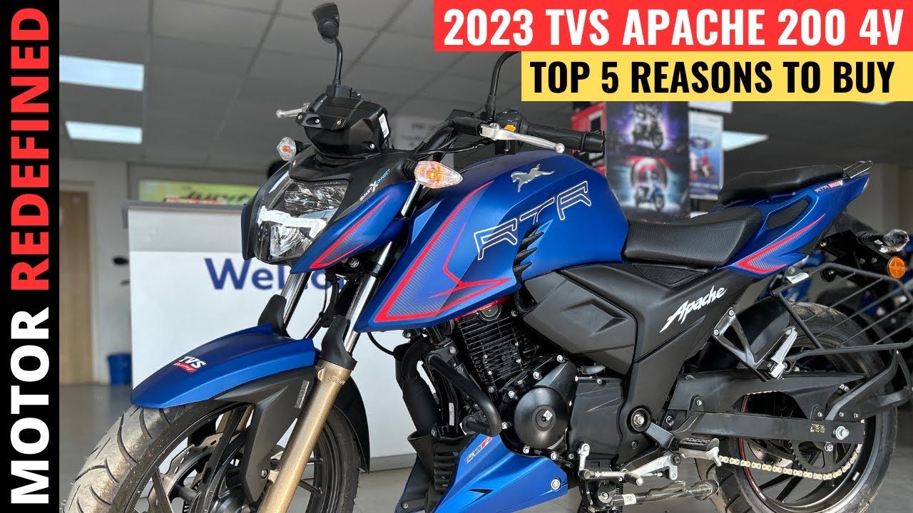 2023 TVS RTR Apache 200 4V BS6 : Top 5 Reasons To Buy | Top 5 Features | Motor Redefined