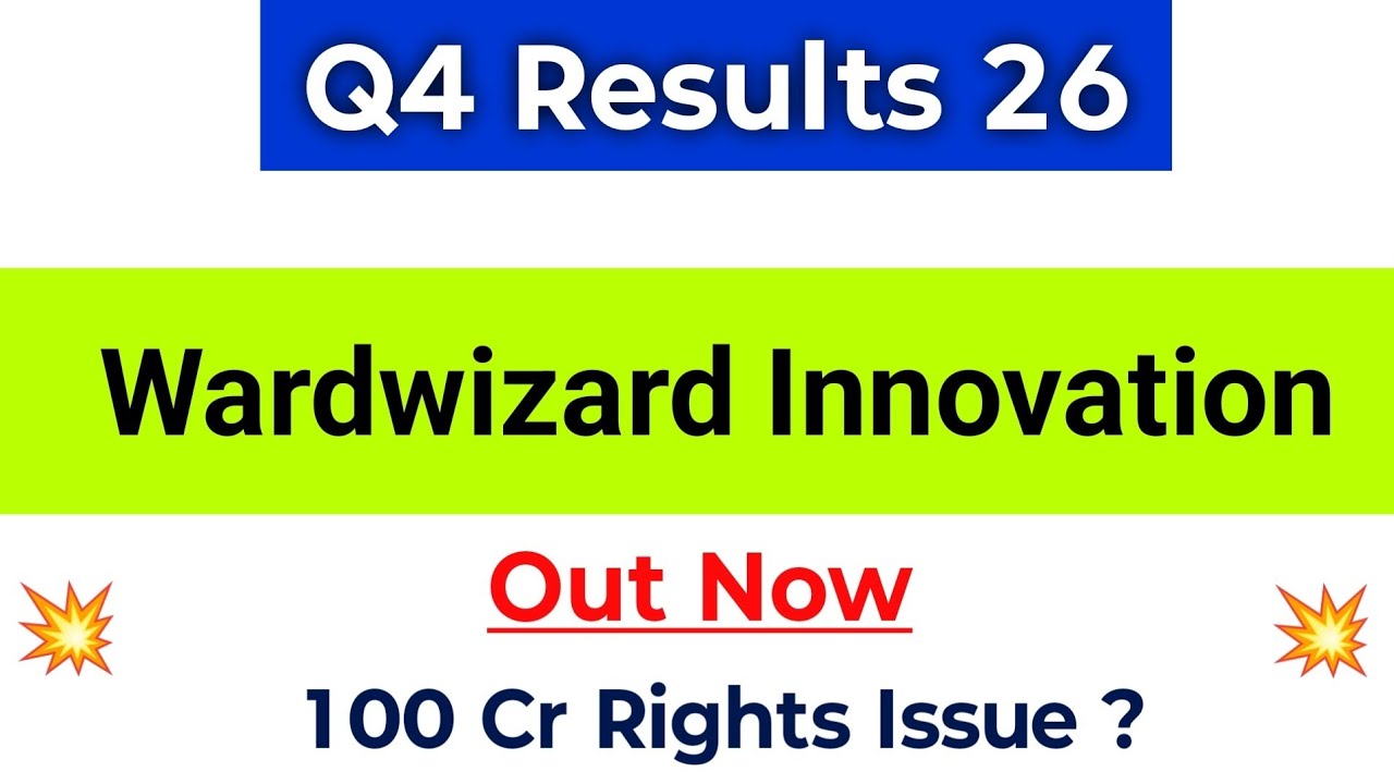 Wardwizard Q4 Results | Wardwizard Innovations & Mobility Results | Wardwizard Share | Rights Issue