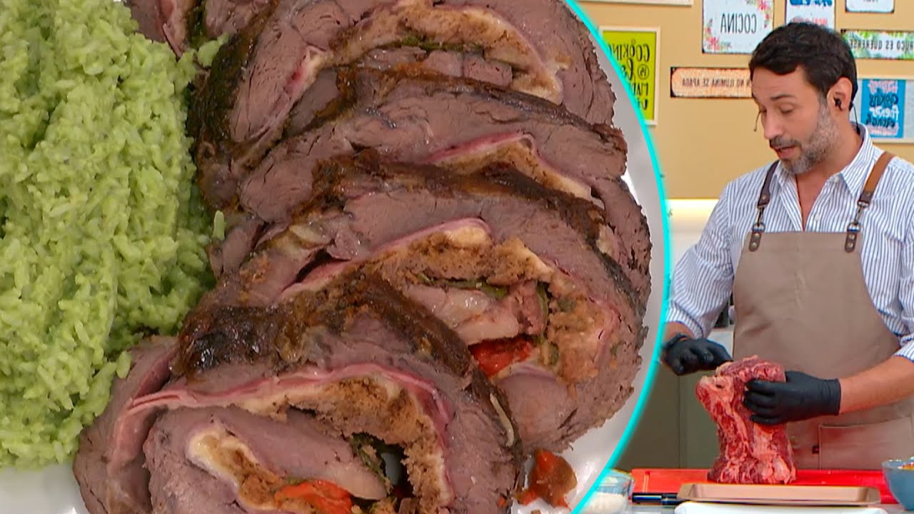 ROLL DE OJO DE BIFE CON ARROZ VERDE: una receta imperdible de la mano de Coco Carreño