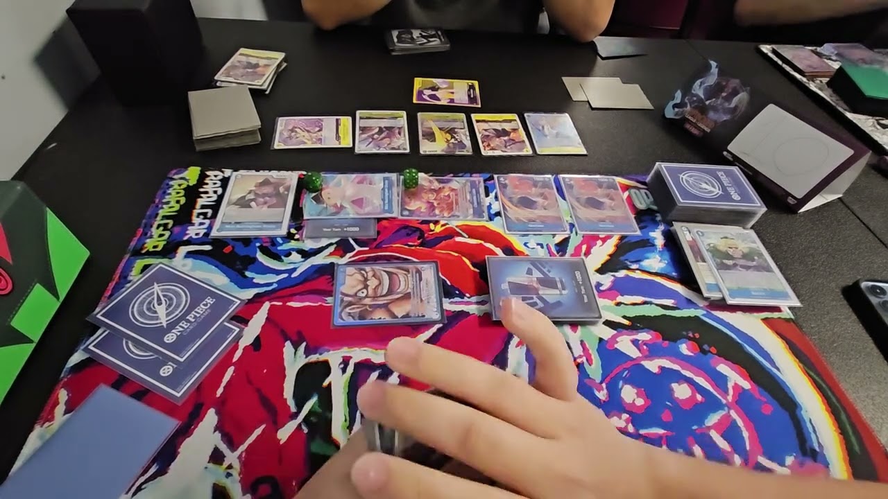 [OP17] One Piece TCG Locals POV Gameplay OP17 Rocks V.S OP09 Robin
