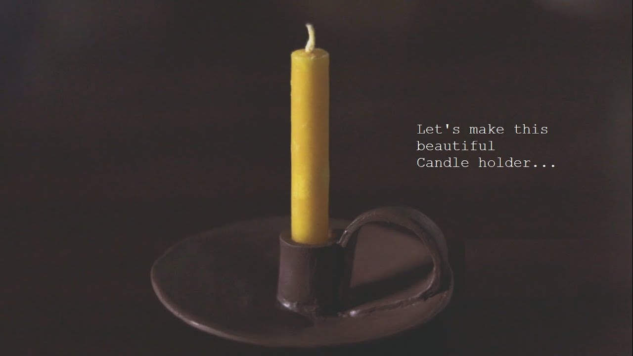 Air Dry Clay Candle Holder DIY ✨☁️