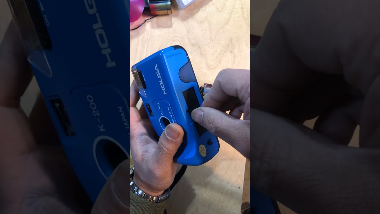 Holga K-200 Fixed Focus Flash Point and Shoot Camera how to load a film and use