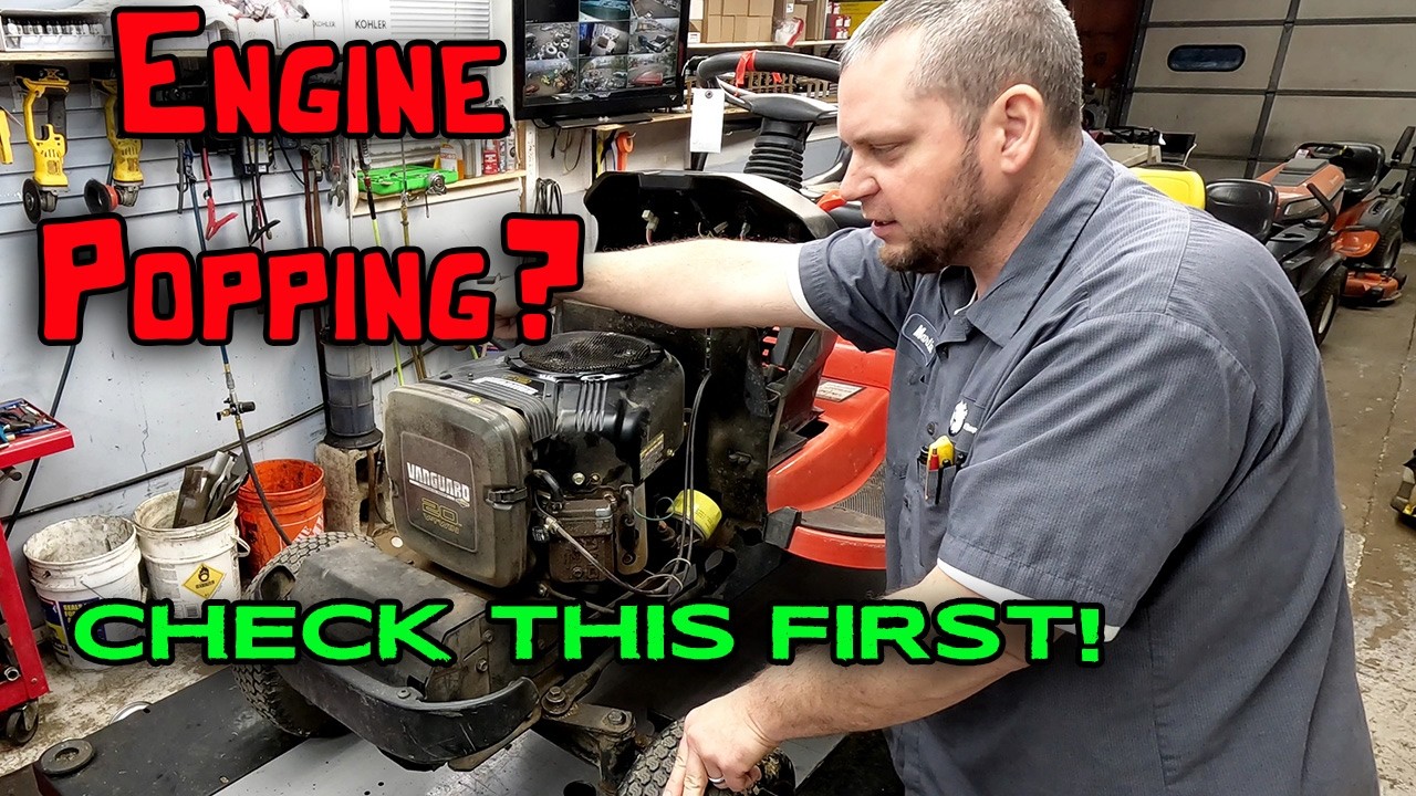 Briggs Engine Popping, Loses Power, No Power, Bogs/Dies Under A Load, Pops Easy Fix For Simple Issue