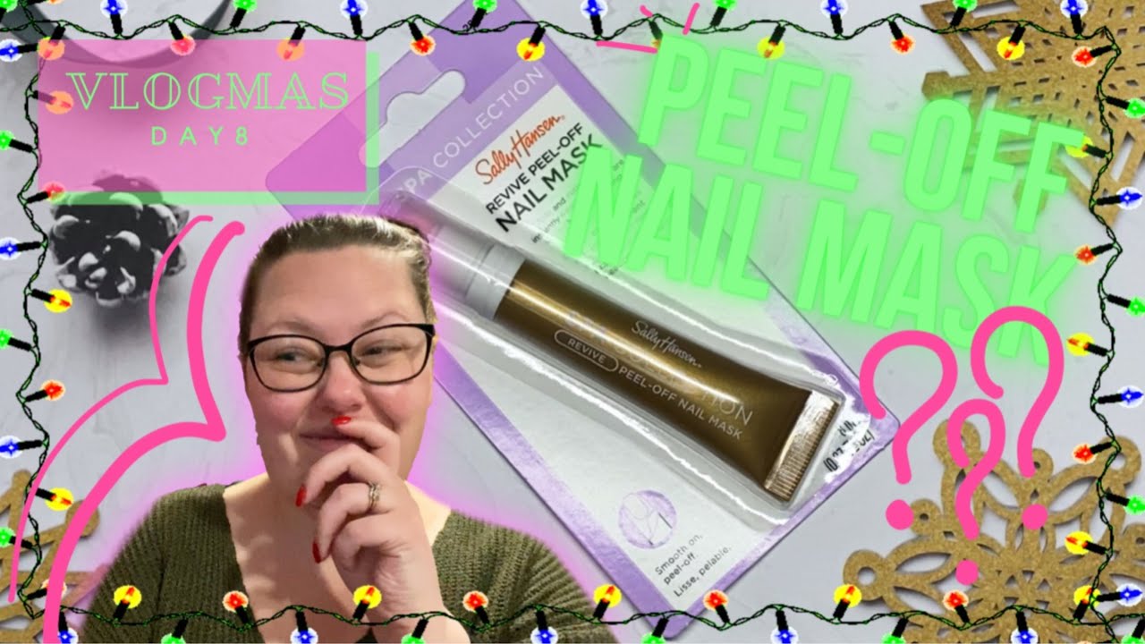 A PEEL-OFF NAIL MASK?? LET'S TRY IT! // VLOGMAS DAY 8