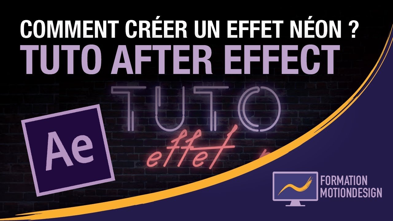 Comment créer un effet néon sur after effect ? - Tuto Motion Design