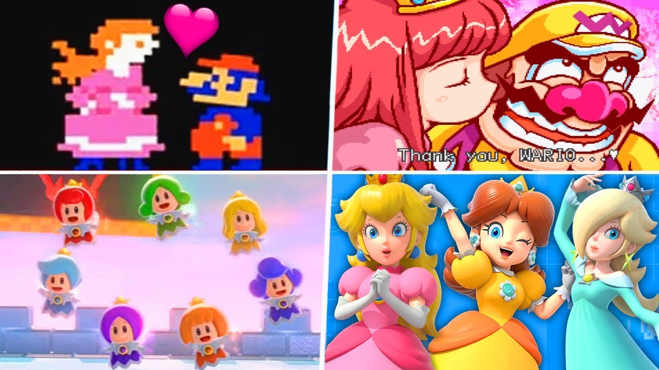 Evolution of Super Mario Princesses (1981 - 2019)
