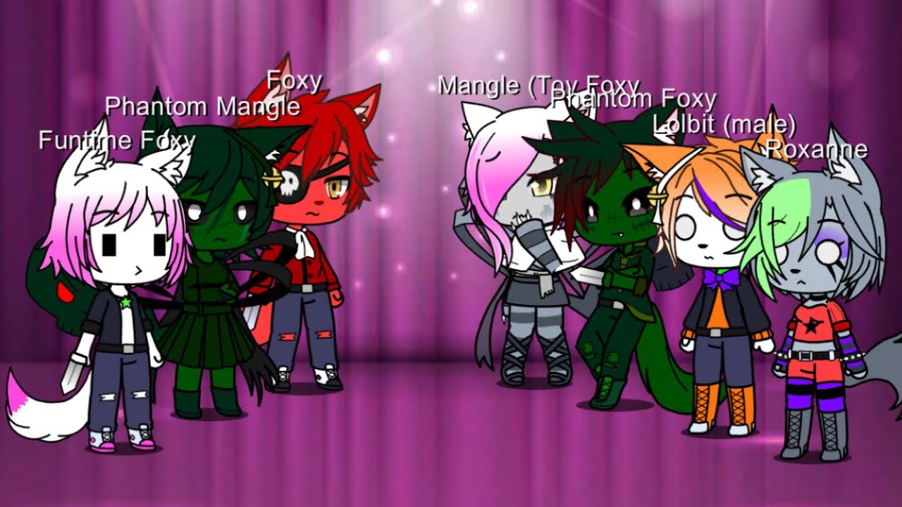 All the Foxy/mangle/Roxy modles singing battle