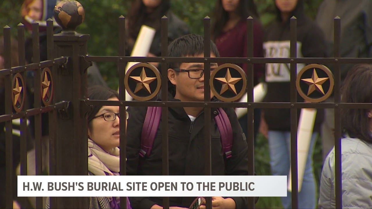 HW Bush Burial Site Now Open to the Public
