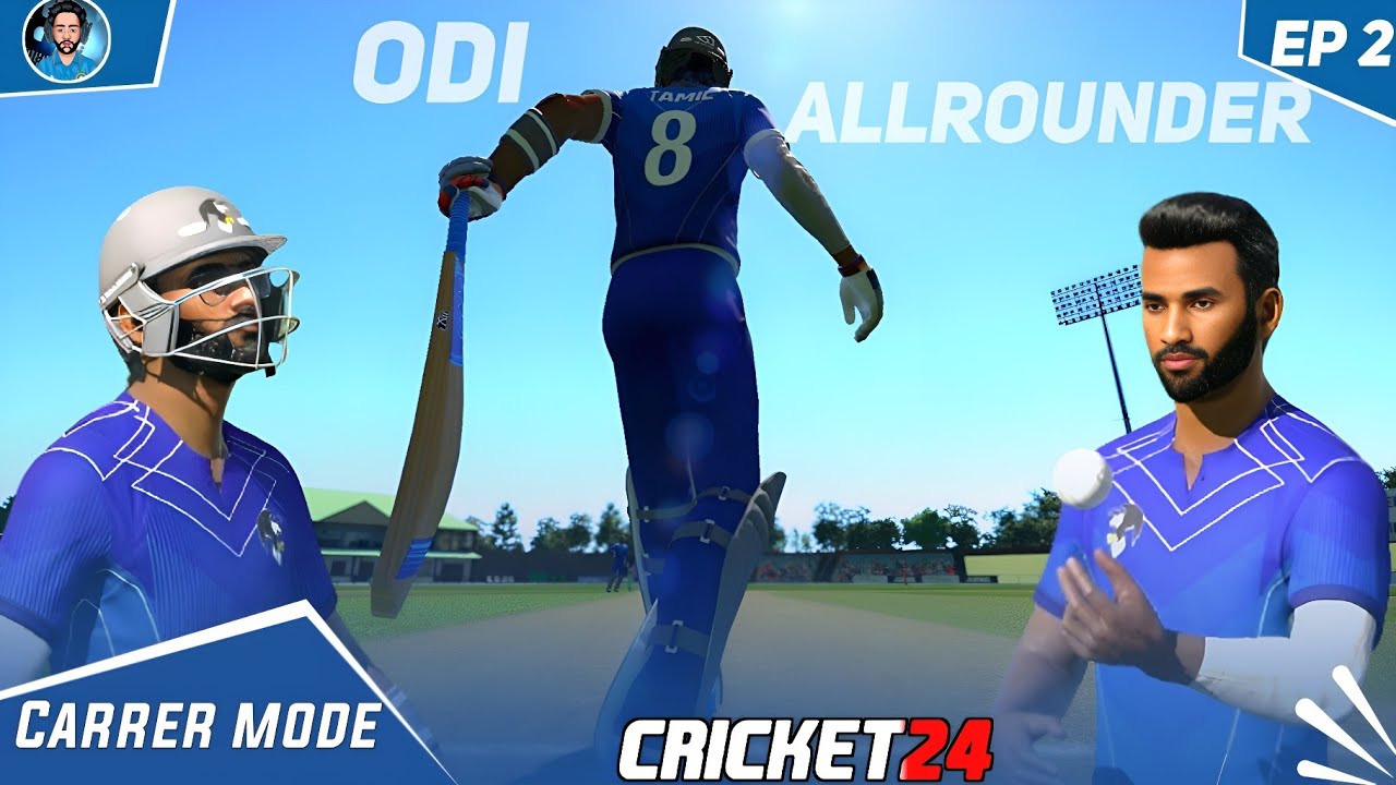 #2 🤩Cricket 24 My Career Mode Tamil ! ODI Match ! சம்பவம் ஆரம்பம்💥 ! ODI ALLROUNDER ! Ta Gaming