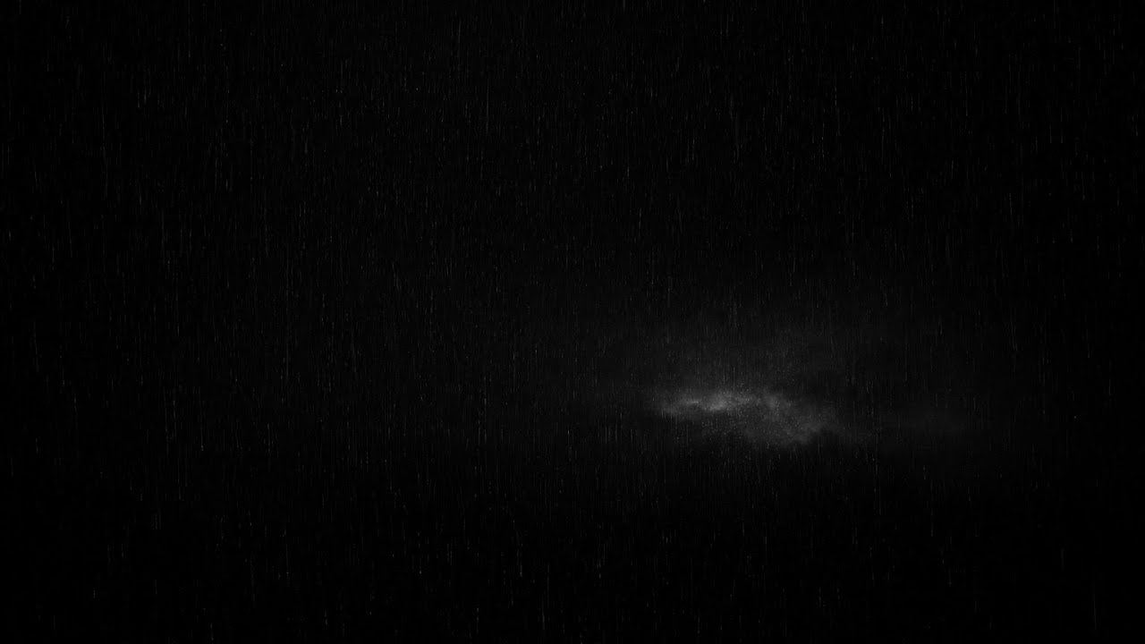 Heavy Rain Sounds for Deep Sleep | Black Screen Rainstorm with Gentle Thunder