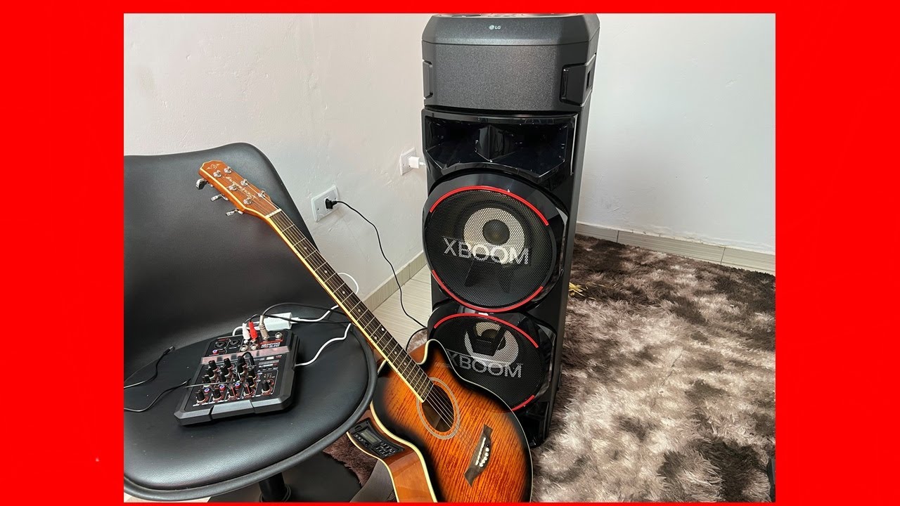 LG RN9 XBOOM ;Saiba como conectar Violão e mesa de som