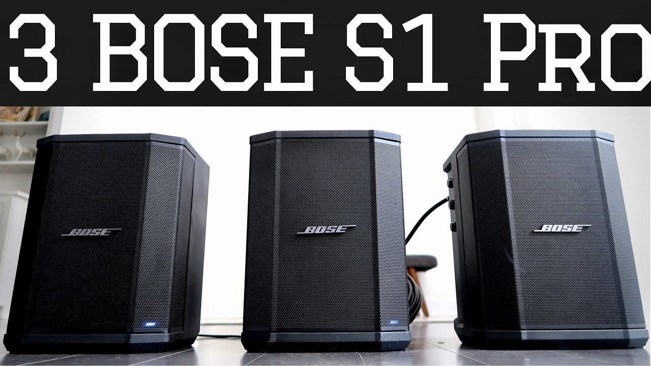 Three Bose S1 Pro - Audio Sound Test Demo & Set Up