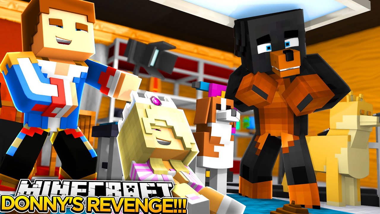 THE PRANK WAR IS ON: DONNY'S REVENGE!!!- Minecraft - Baby Leah Adventures.