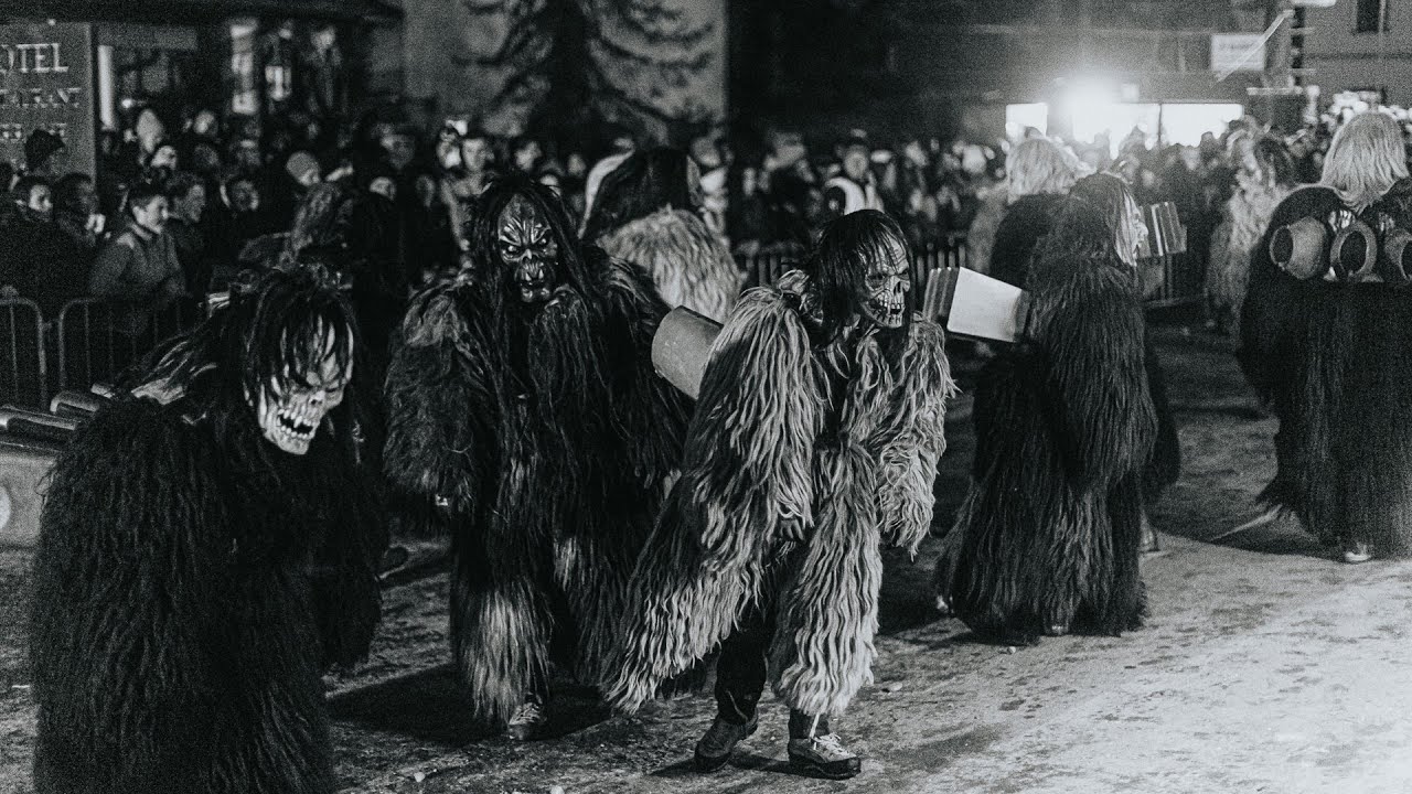 Krampussgruppe Ausservillgraten in Anras Osttirol 2022 in 4K