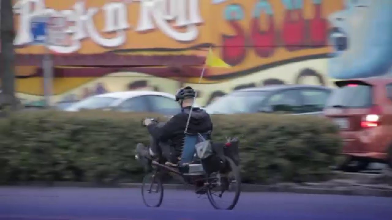 mike's Human-Electric Hybrid Recumbent Bicycle