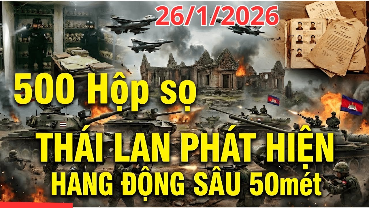 Thái Lan Tấn Công Dữ Dội Campuchia | Phát Hiện 500 Hộp Sọ Bên Trong Hầm Sâu 50m Tại Đền Preah Vihear