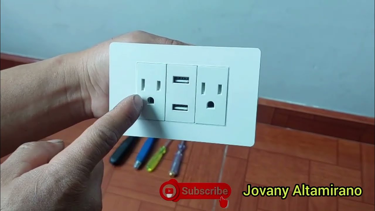 Cómo Instalar un Tomacorriente con Cargador Puerto USB