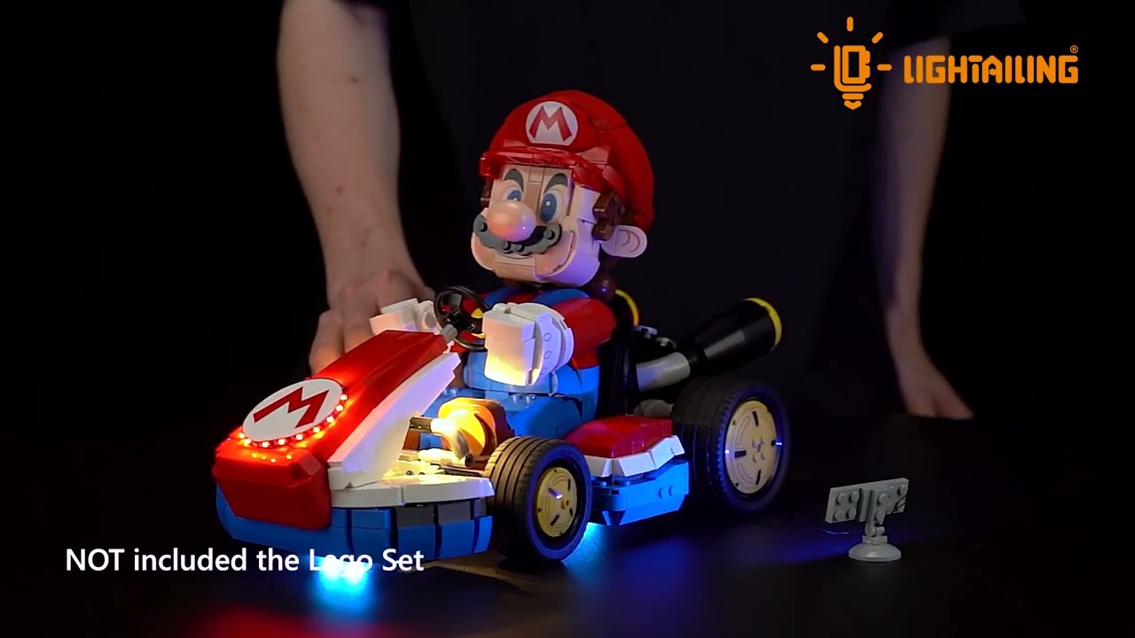 Lightailing Light Kit For LEGO Mario Kart&trade; &ndash; Mario & Standard Kart #72037