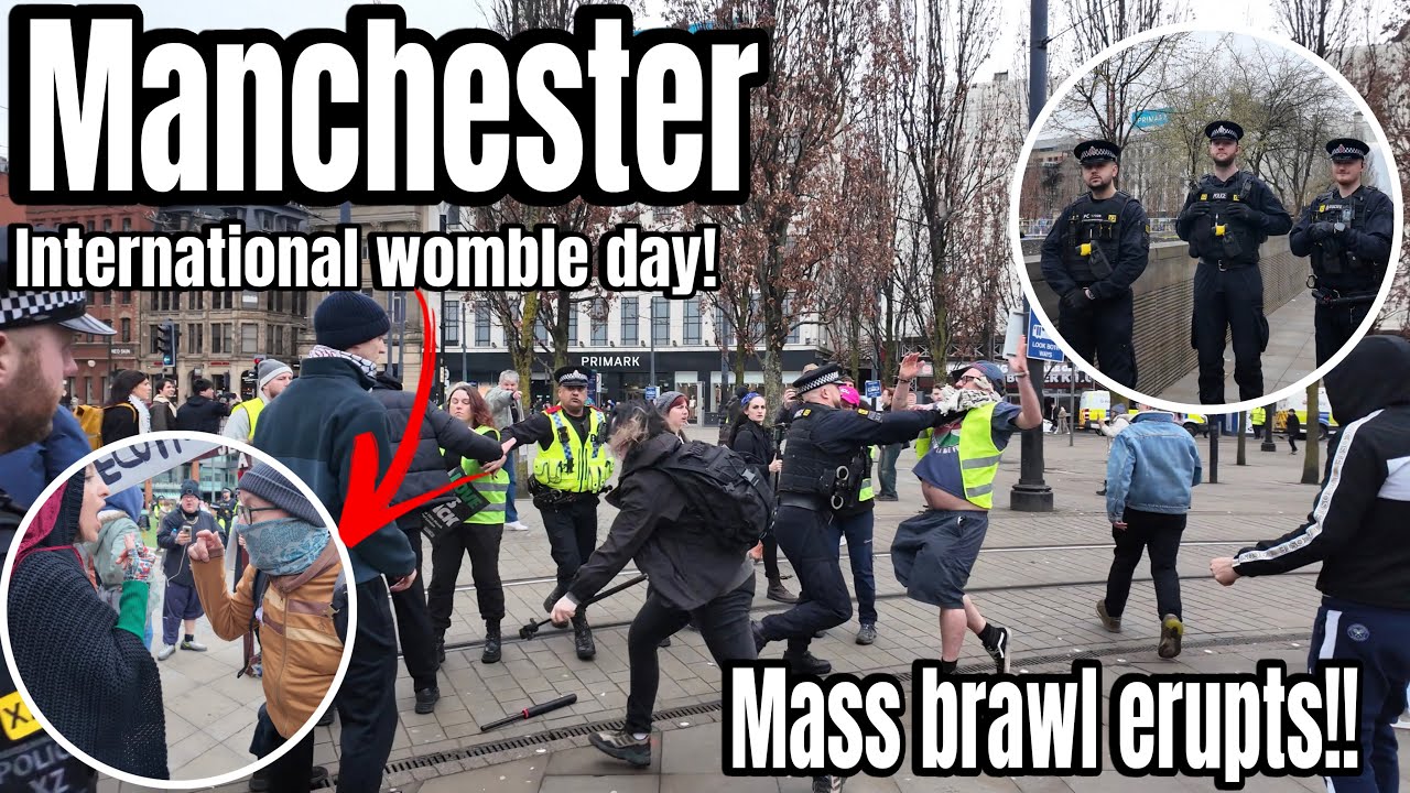 MANCHESTER- International Wombat Day!! Mad Kick Off In Piccadilly Gardens!! (Chaotic Intervention)
