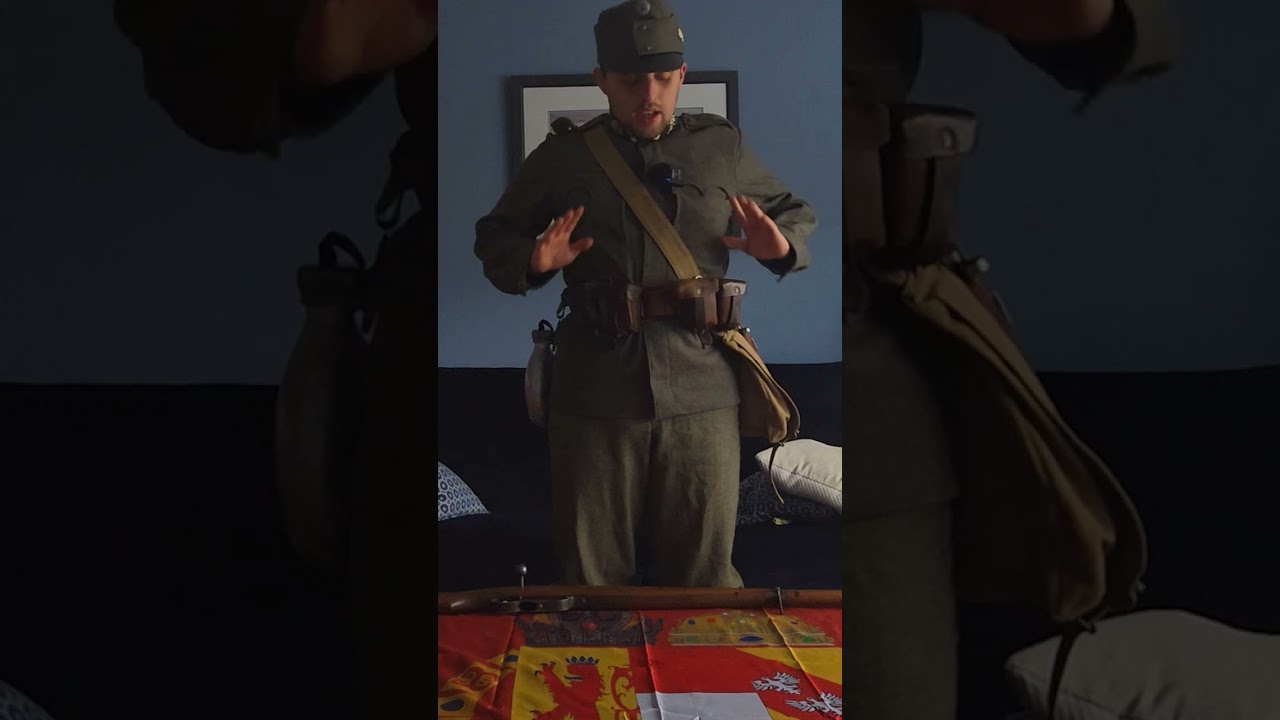 Trying on Austro-Hungarian Webbing #thegreatwar #history #ww1 #isonzo