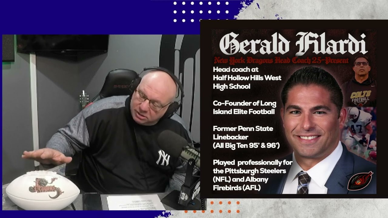 Sports Bash with host Peter Schwartz and guest NY Dragons Head Coach Gerald Filardi